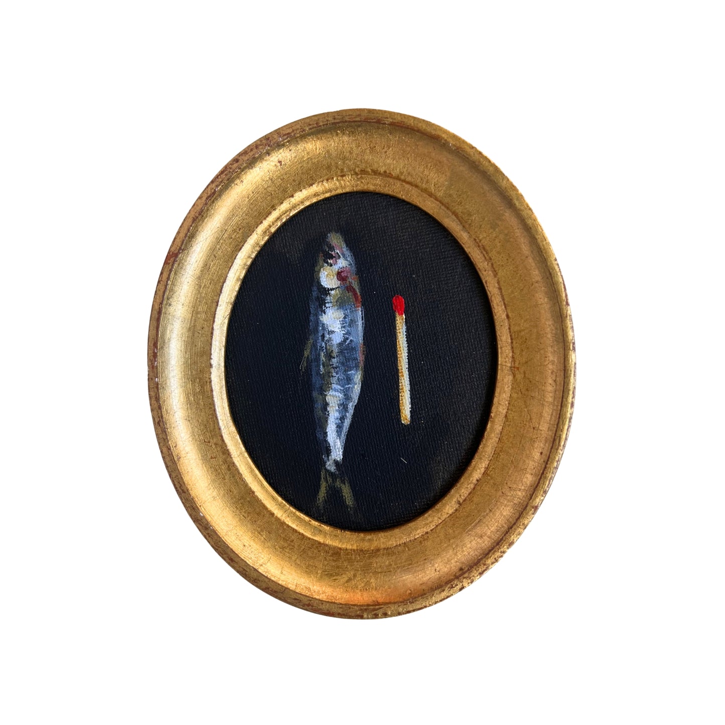 “Momento mori IX" Framed Miniature Painting