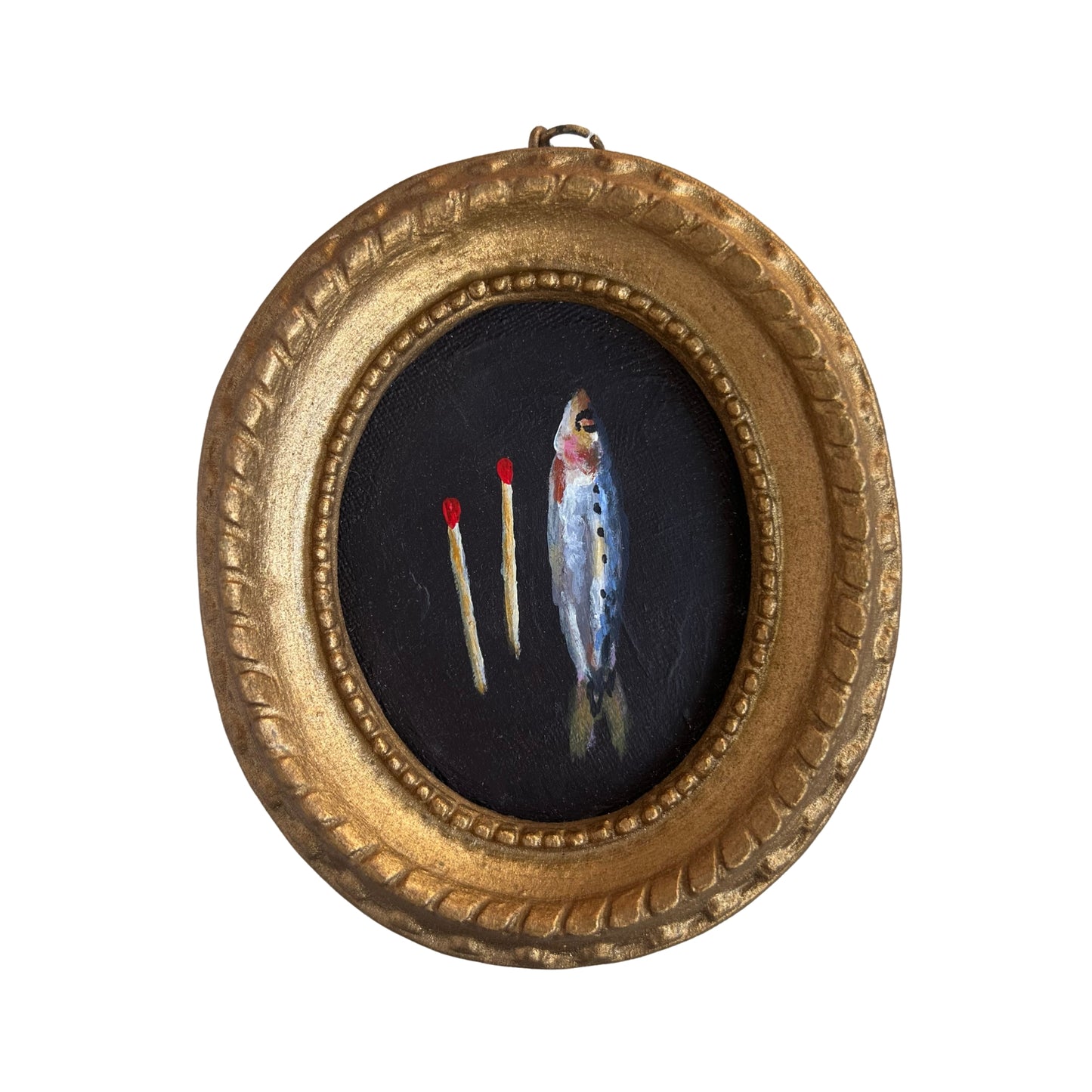 “Momento mori VIII" Framed Miniature Painting