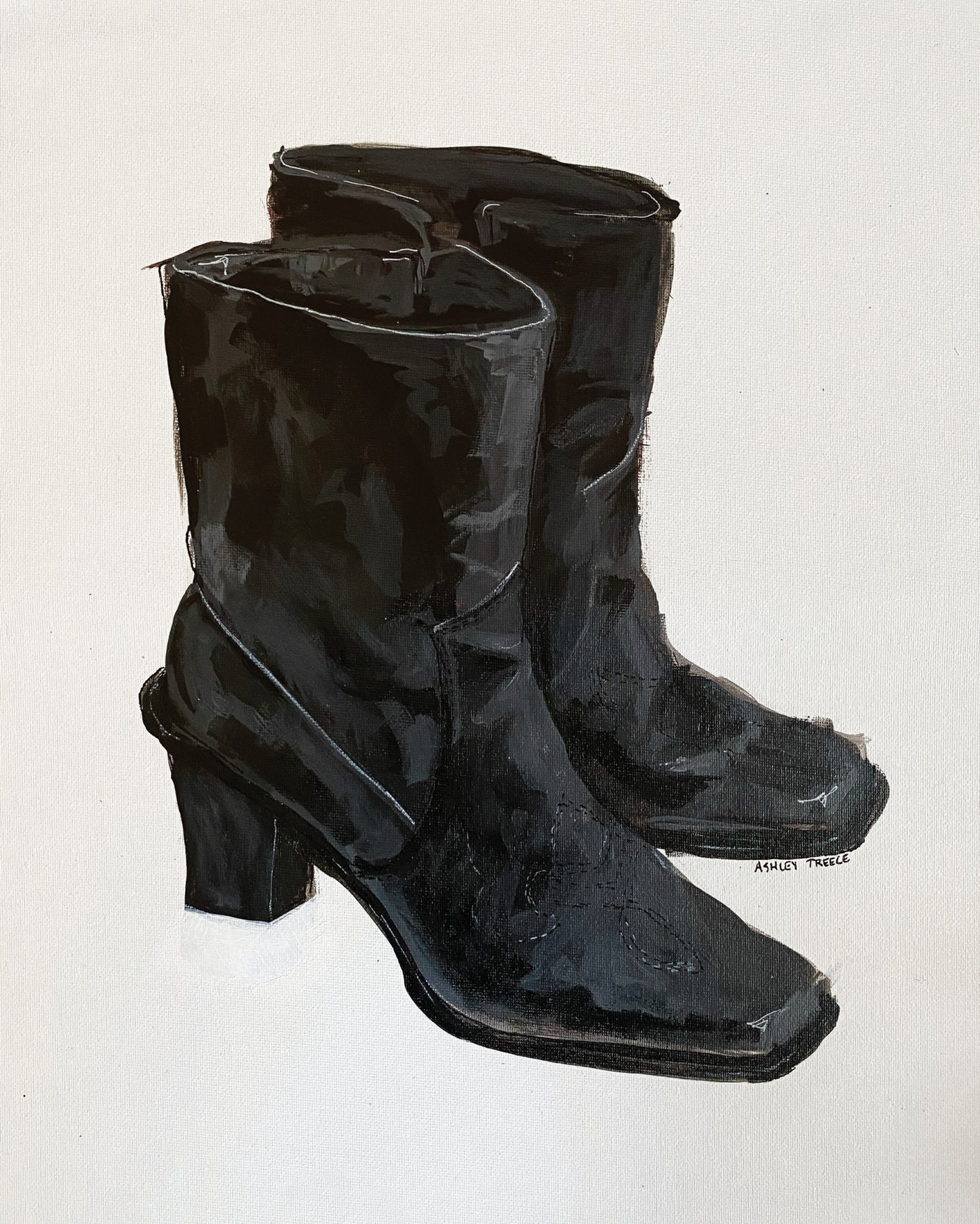 "Black Boots" Print