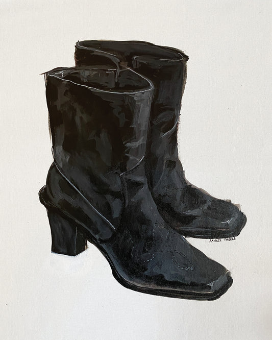 "Black Boots" Print