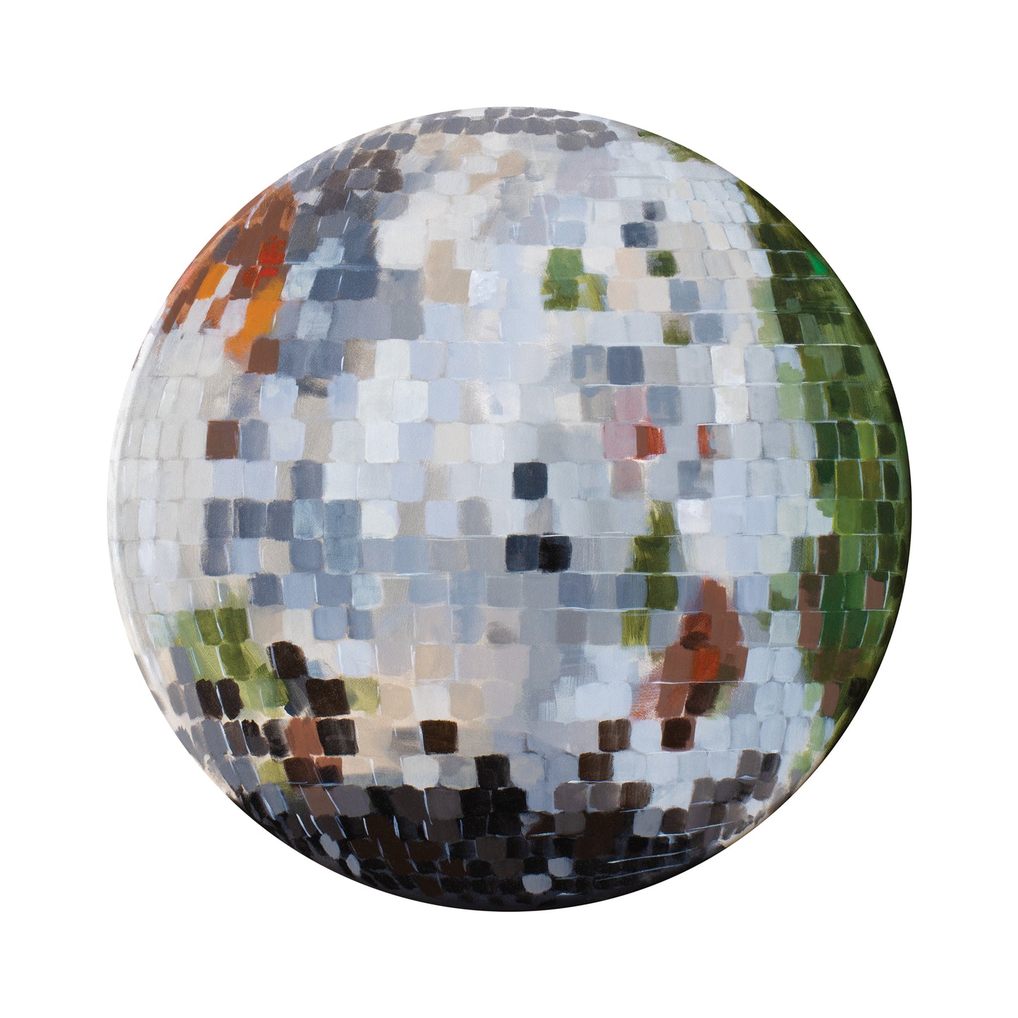 "Garden Party" Disco Ball Painting Canvas Print