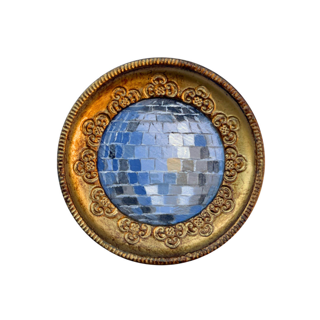 “celeste II" Framed Original Disco Ball Painting