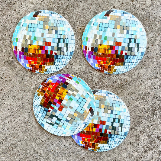 "Life of the Party" Disco Ball Coasters