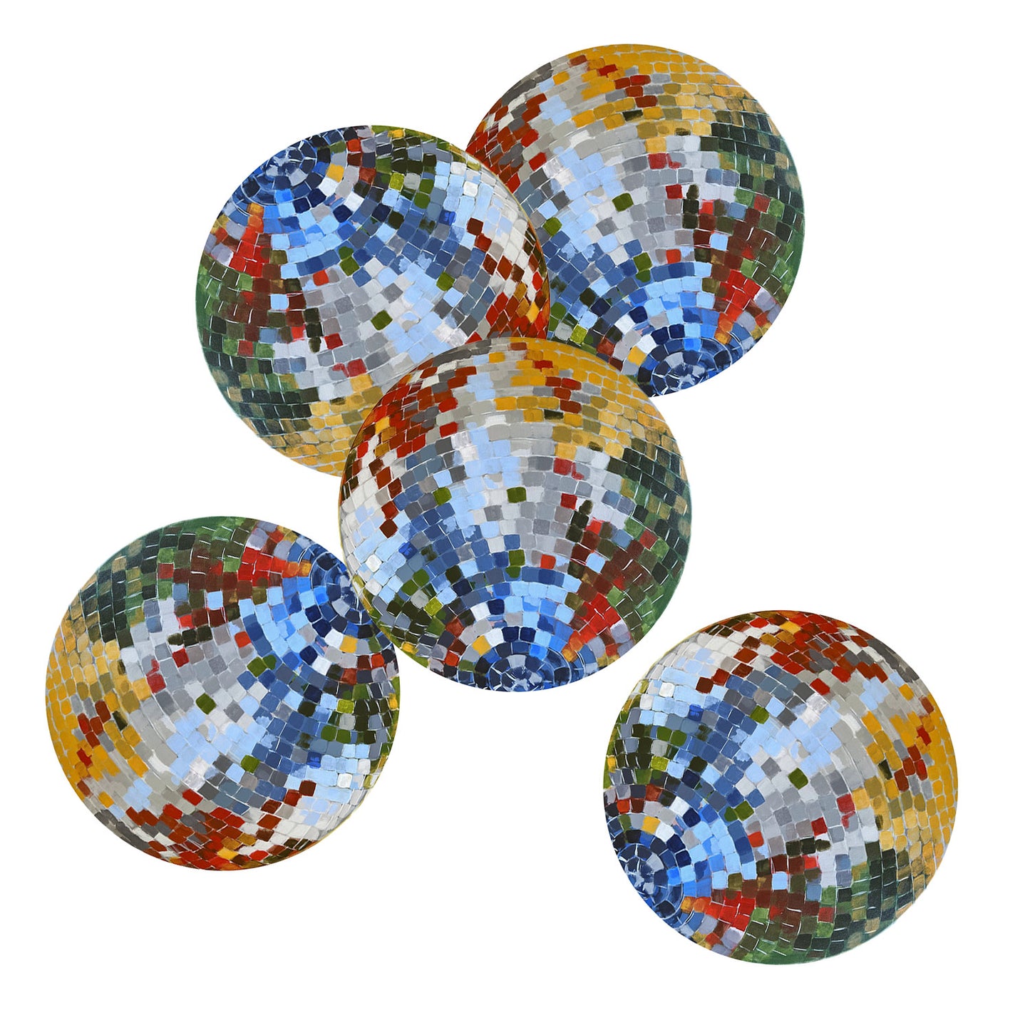 "Garden Party II" Disco Ball Stickers