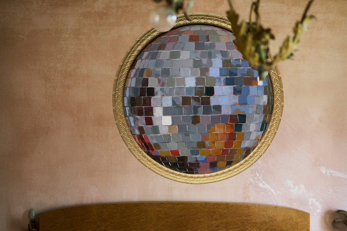 “fiamma blu II" Framed Original Painting