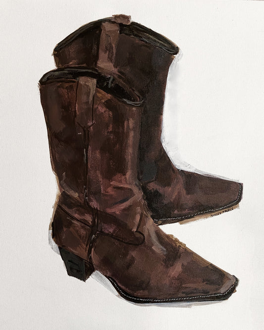 "Brown Boots II" Print