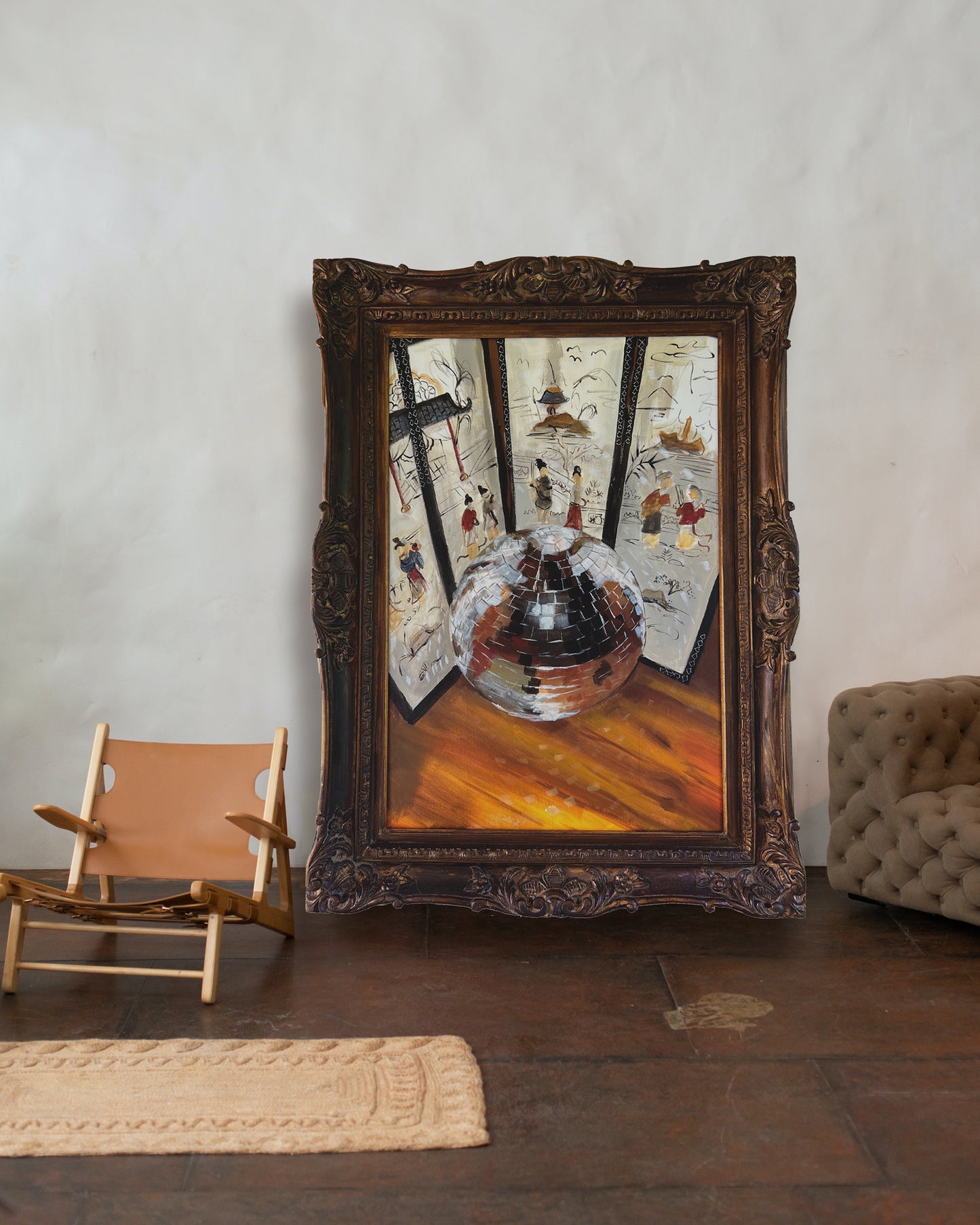 "Cornered" Framed Original Painting