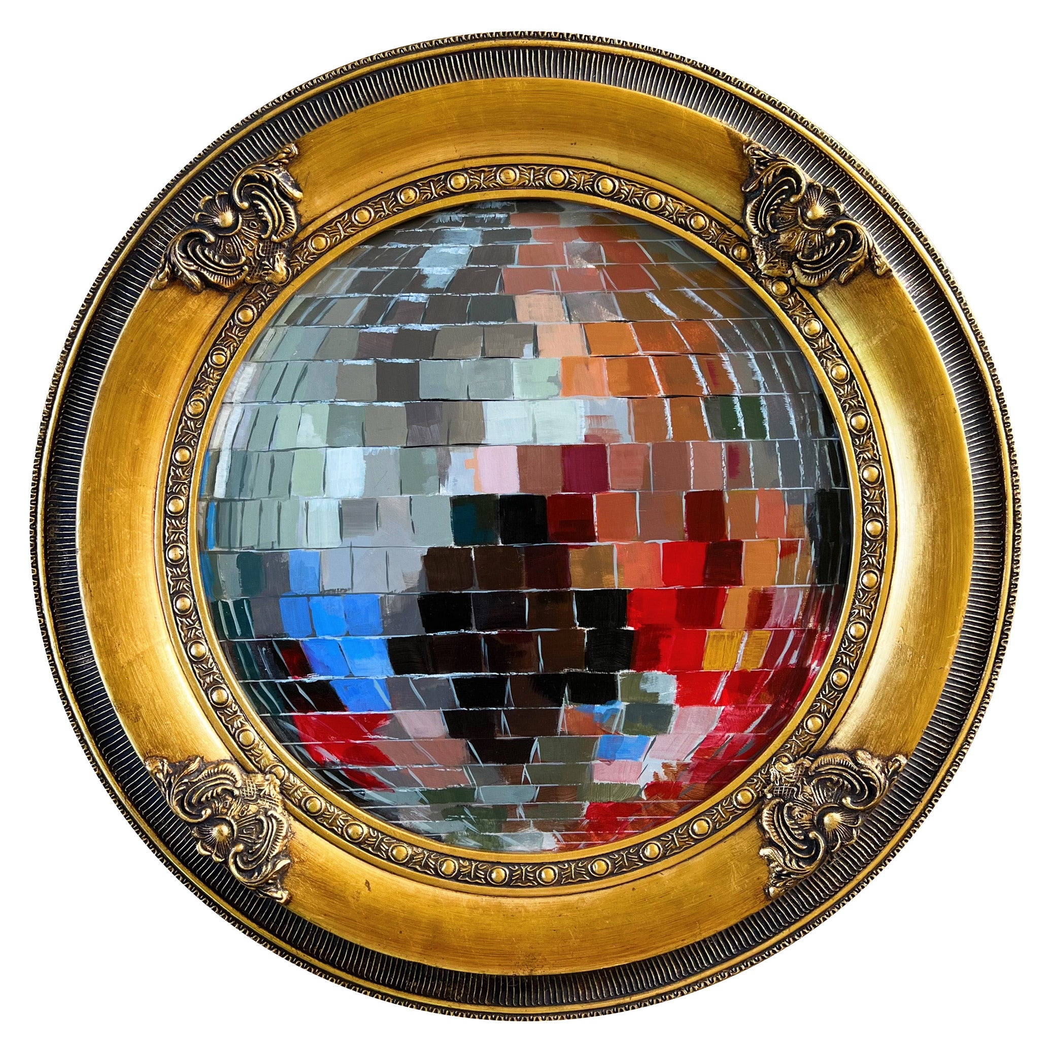 High Shine Disco Ball Painting Paper Print – Ashley Treece