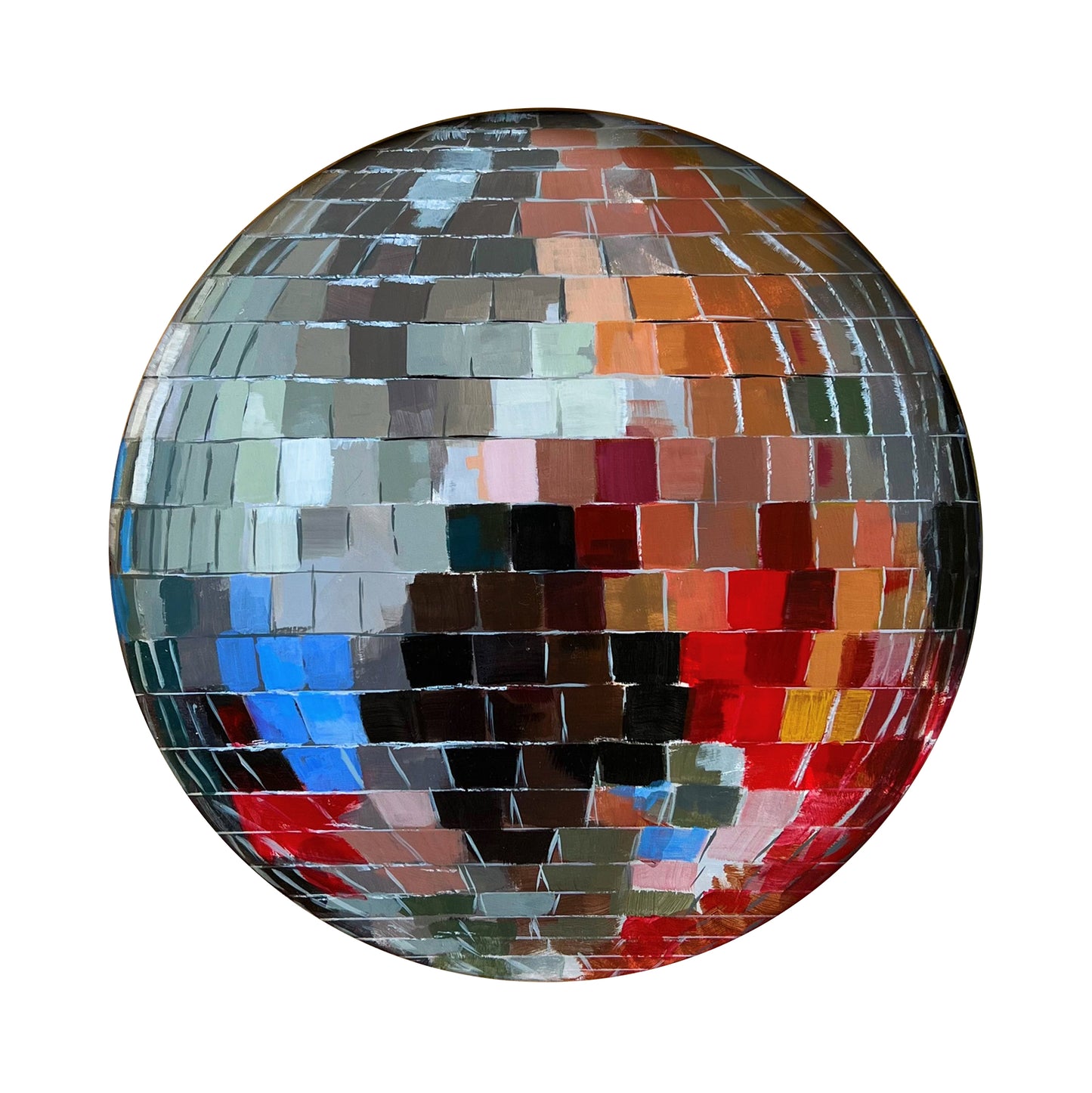 "Discotheque" Disco Ball Painting Canvas Print