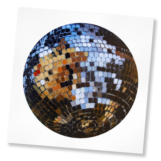 "High Shine" Disco Ball Painting Print