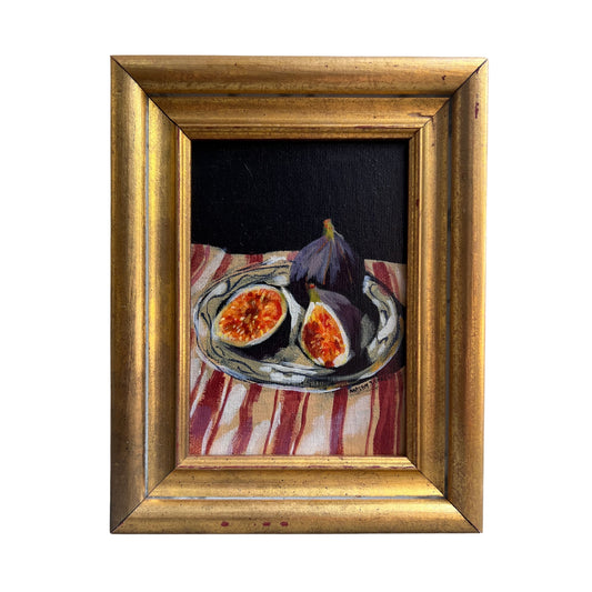 “Still life with figs III" Framed Painting