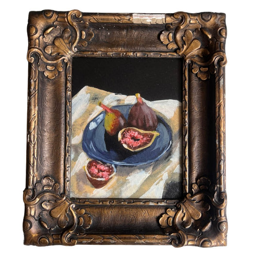“Still life with figs" Framed Painting