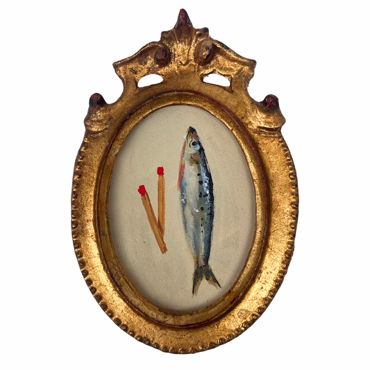 “Momento mori IV" Framed Miniature Painting