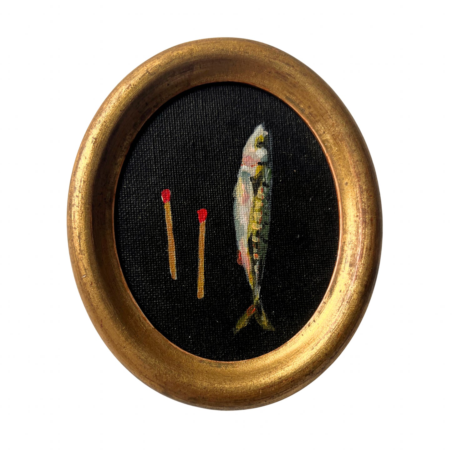 “Momento mori VII" Framed Miniature Painting