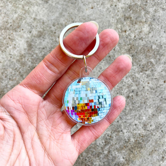 "Life of the Party" Disco Ball Keychain