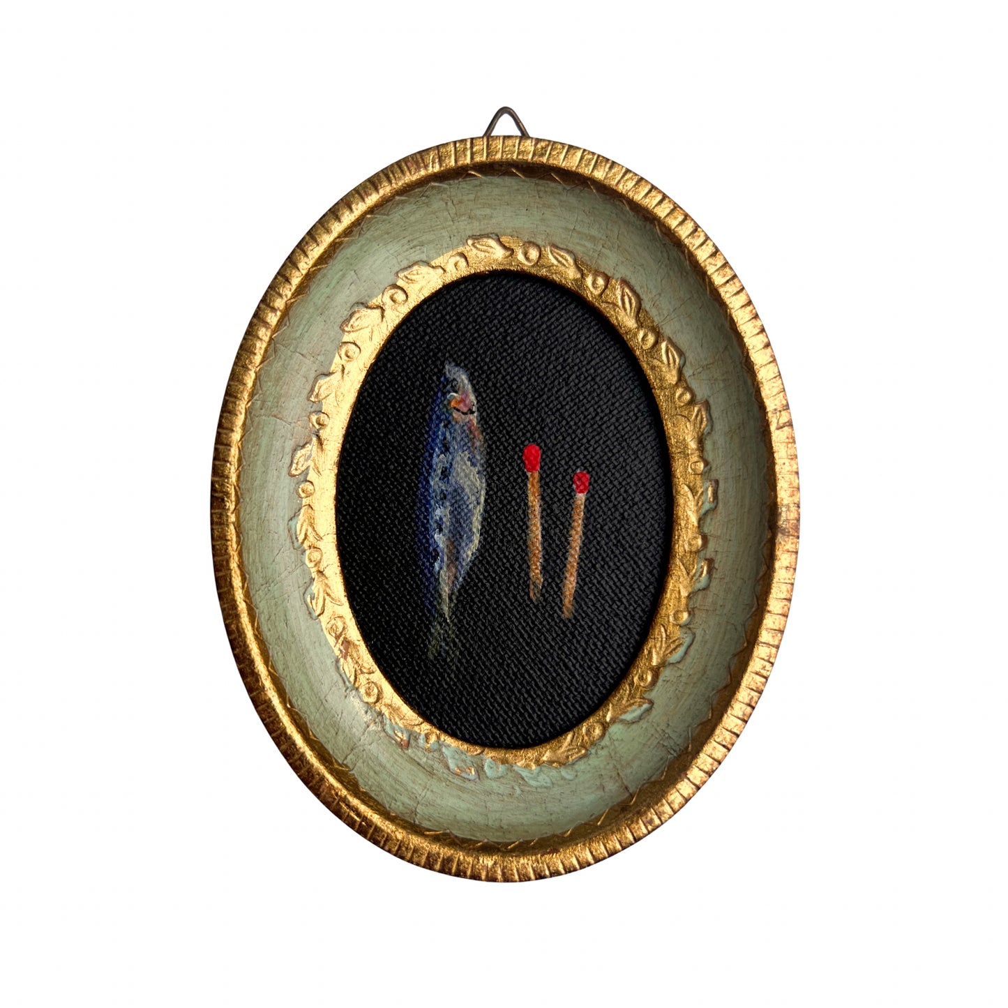 “Momento mori V" Framed Miniature Painting