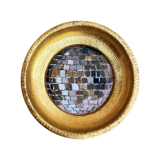 "Crepuscolo" Framed Original Disco Ball Painting