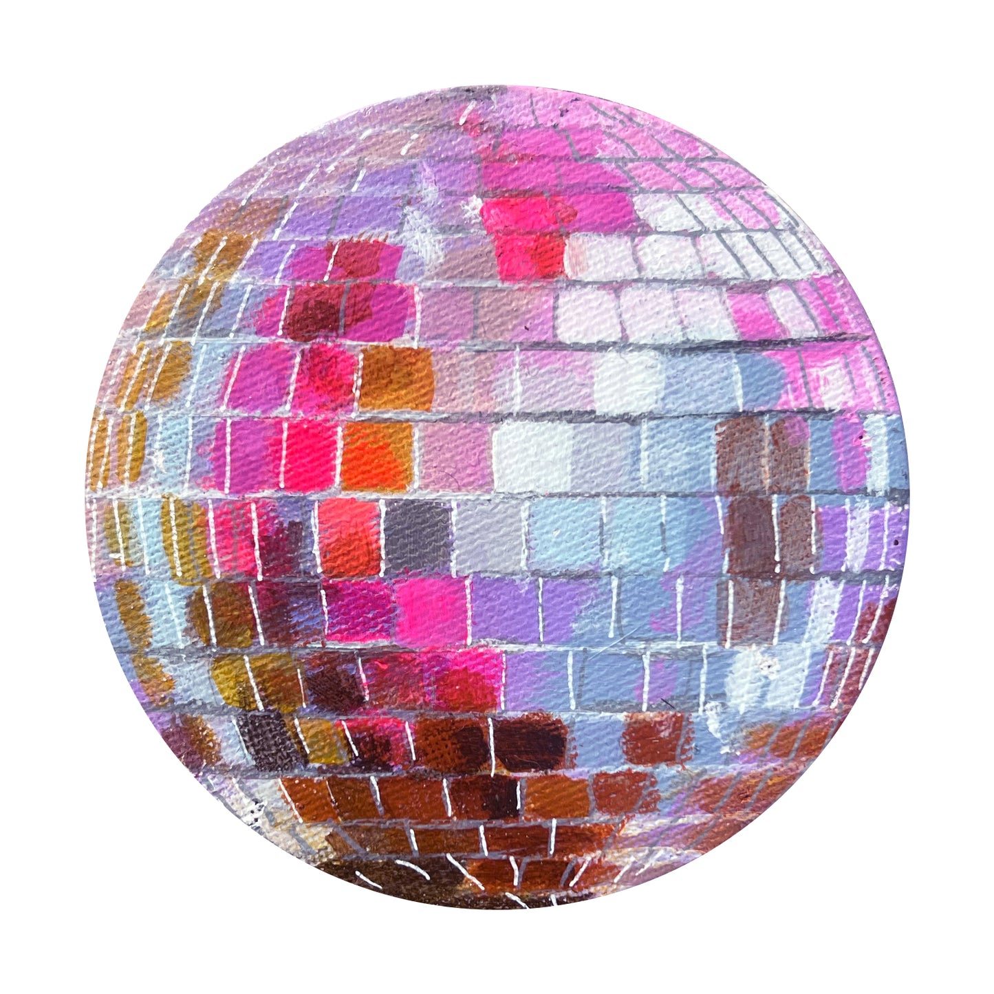 "Innamorato II" Original Disco Ball Painting