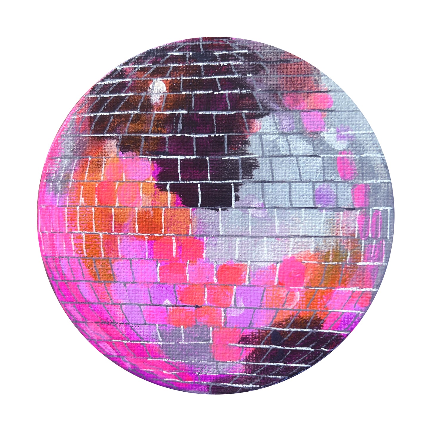"Innamorato" Original Disco Ball Painting