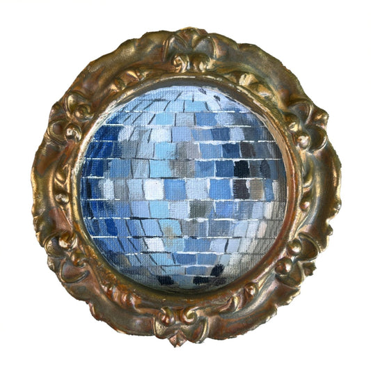 "rinascita" Framed Original Disco Ball Painting