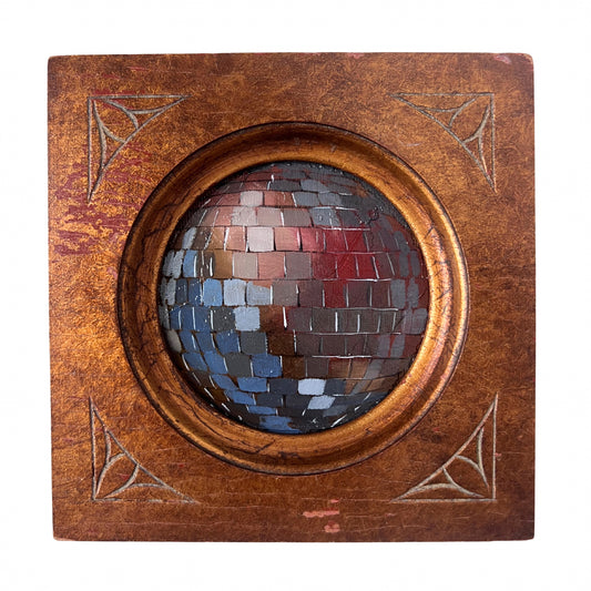 "chiaro di luna" Framed Original Disco Ball Painting