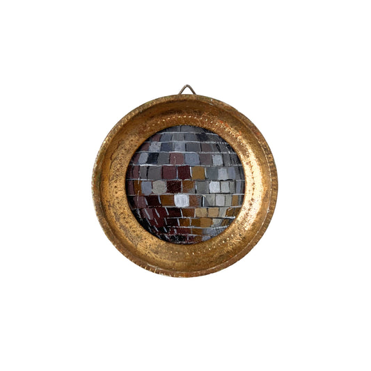 "fumare" Framed Original Disco Ball Painting