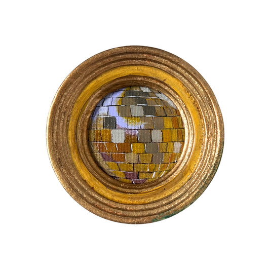 "miele" Framed Original Disco Ball Painting