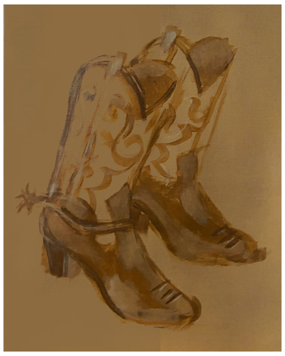 "Tan Boots" Print