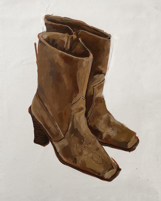 "Tan Boots II" Print