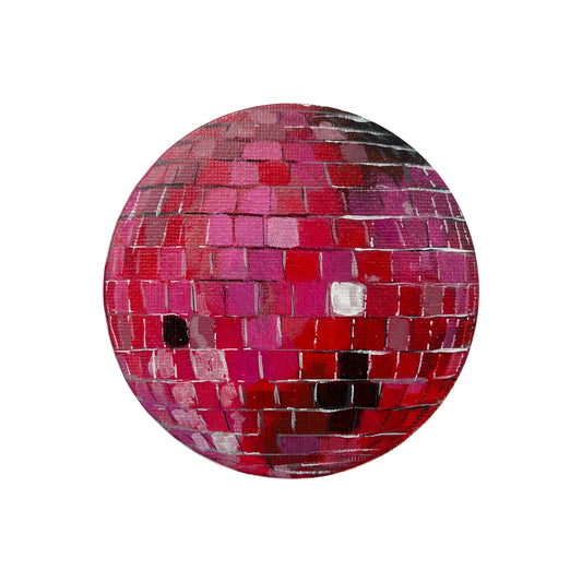 "valentino" Original Disco Ball Painting